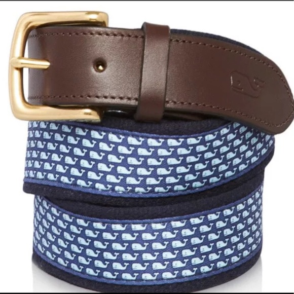 Vineyard Vines Navy Canvas Club Men’s 34 Belt - Picture 1 of 5